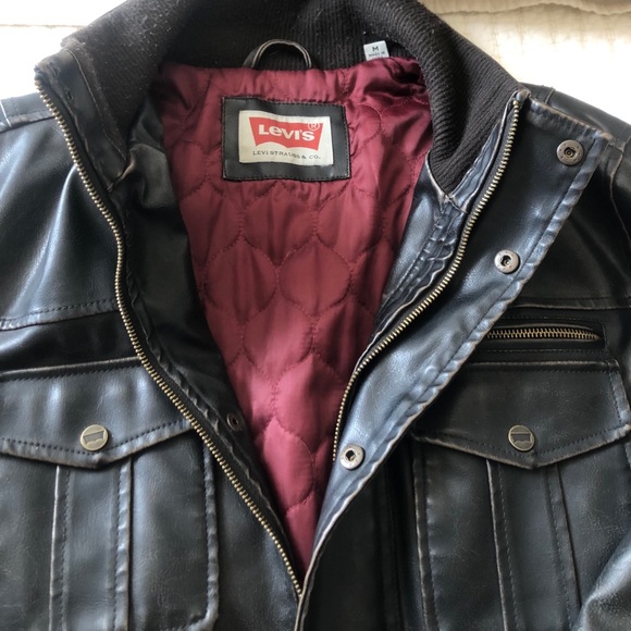 Black Levi’s Leather Jacket - Picture 5 of 8